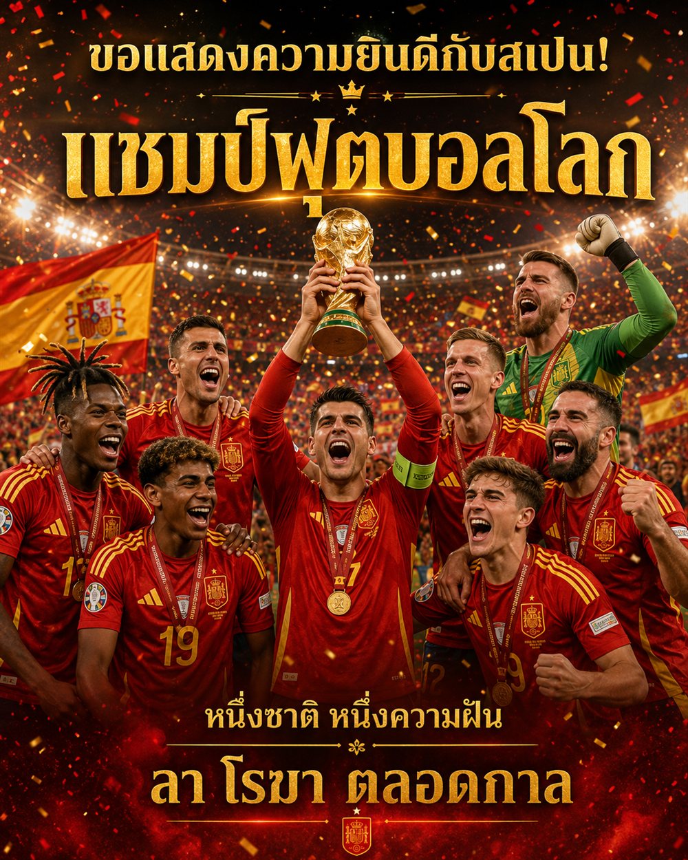 ดูบอลโลกนัดชิงย้อนหลังบนมือถือ สเปนเฉือนอาร์เจนตินา ดูไฮไลต์ช่องไหนถูกลิขสิทธิ์